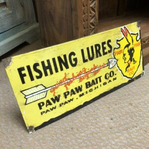 k79 2710 indian accessory metal fishing advert sign left