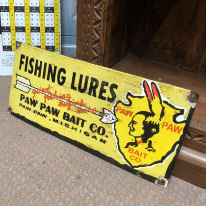 k79 2710 indian accessory metal fishing advert sign right