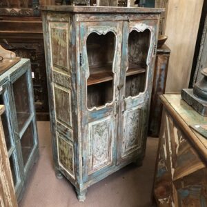 k79 2850 indian furniture pretty shabby cabinet midsize detail left