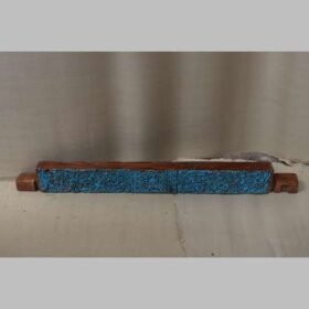 K79 2853 indian furniture chunky carved panels blue factory