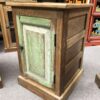 kh23 kh 115 gr indian furniture teak bedside cabinet table green main