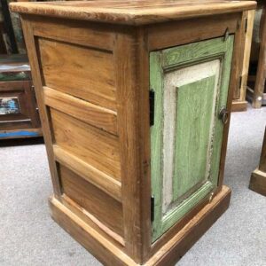 kh23 kh 115 gr indian furniture teak bedside cabinet table green left