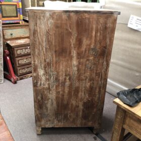 k79 2312 indian furniture ornate glass panel cabinet midsize back