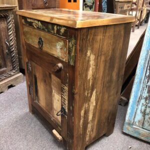 k79 2366 indian furniture recycled bedside cabinet table drawer right