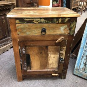 k79 2366 indian furniture recycled bedside cabinet table drawer main