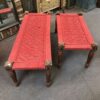 k79 2726 indian furniture fabric charpoy bed red main