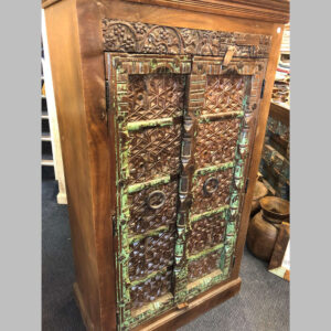 K79 2335 indian furniture dark ornate door cabinet main
