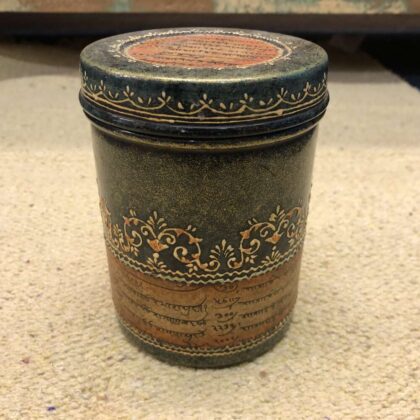 K79 2391 indian accessory gift mini tin pot with lid main