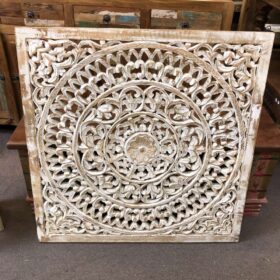 K79 2575 B indian accessory gift square carved light panel main