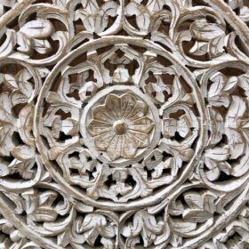 K79 2575 B indian accessory gift square carved light panel centre