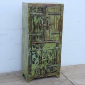kh24 5 indian furniture shabby green cabinet factory