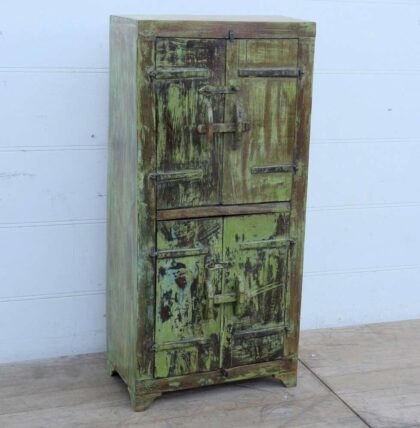 kh24 5 indian furniture shabby green cabinet factory