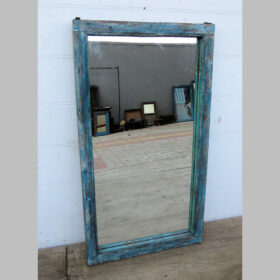 kh24 7 indian furniture shabby blue mirror factory