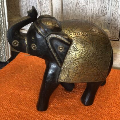 k79 2562 sm indian accessory elephant with metalwork back small main