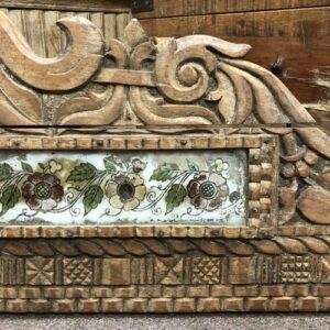 k79 2695 indian accessory gift vintage carved wall panel details