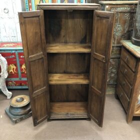 kh24 1 indian furniture wooden storage cabinet main open