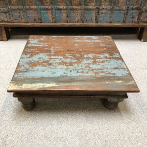 kh24 102 c indian furniture blue brown bajot table front
