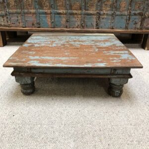 kh24 102 c indian furniture blue brown bajot table back