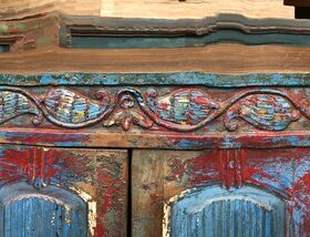 kh24 109 indian furniture unique carved cabinet carvings