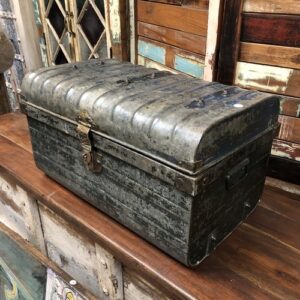 kh24 122 a indian furniture deep metal trunk right