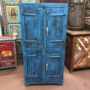 kh24 13 b indian furniture double door blue cabinet main