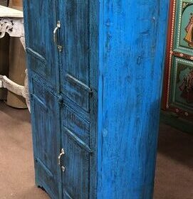 kh24 13 b indian furniture double door blue cabinet right