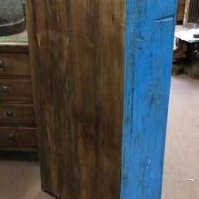 kh24 13 b indian furniture double door blue cabinet back