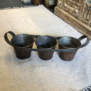 kh24 136 indian accessory gift triple buckets with handle front