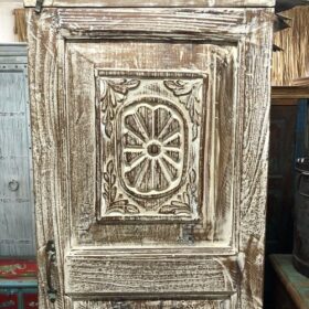 kh24 148 A2 indian furniture slim carved cabinets details