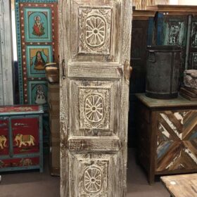 kh24 148 A2 indian furniture slim carved cabinets front