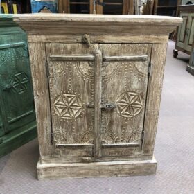 kh24 159 c indian furniture carved cabinet natural front