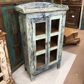 kh24 167 indian furniture blue lipped cabinet left