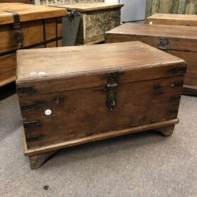 kh24 170 a indian furniture plain topped teak trunk main