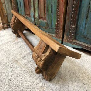 kh24 174 indian furniture wall shelf with rail right