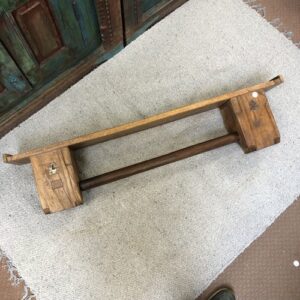 kh24 174 indian furniture wall shelf with rail above