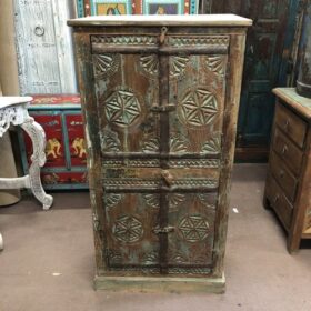 kh24 176 indian furniture unique vintage cabinet front