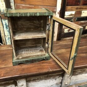 kh24 31 i indian furniture glass cabinet ribbed top open