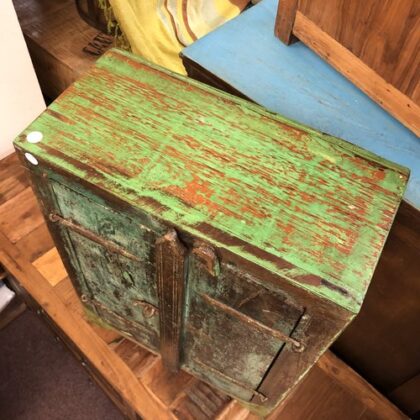 kh24 34 a indian furniture rustic cabinet green feet top