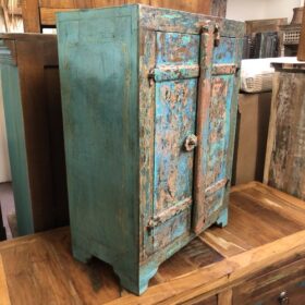 kh24 34 b indian furniture rustic cabinet blue pink left