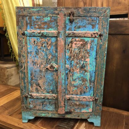 kh24 34 b indian furniture rustic cabinet blue pink main