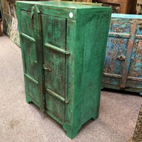 kh24 34 c indian furniture rustic cabinet dark green right