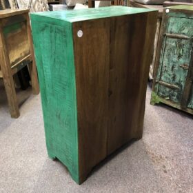 kh24 34 c indian furniture rustic cabinet dark green back