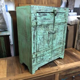 kh24 34 d indian furniture rustic cabinet green main