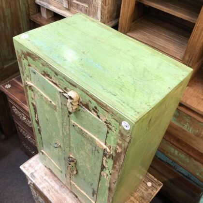 kh24 34 f indian furniture rustic cabinet green pink above