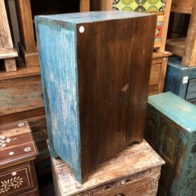 kh24 34 g indian furniture rustic cabinet blue parts back