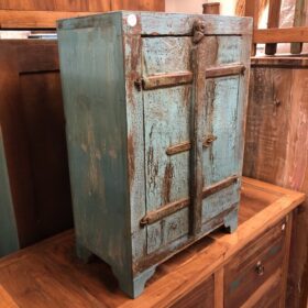 kh24 34 i indian furniture rustic cabinet blue left