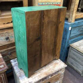 kh24 34 j indian furniture rustic cabinet green brown back