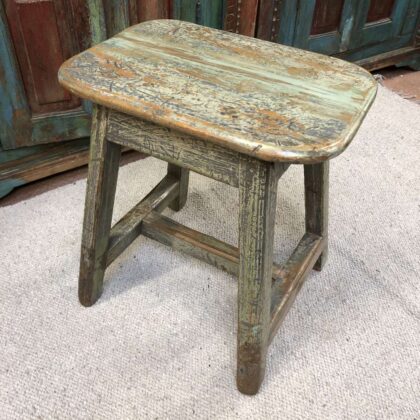 kh24 47 indian furniture distressed stool main
