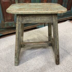 kh24 47 indian furniture distressed stool back