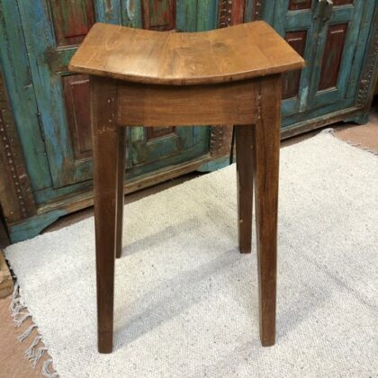 kh24 53 indian furniture slender teak stool top